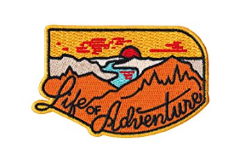 Asilda Store Life of Adventure Embroidered Sew or Iron-on Patch