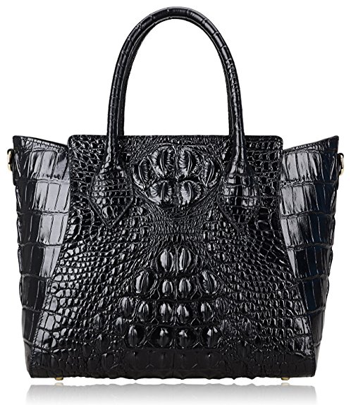 PIJUSHI Embossed Crocodile Handbags Designer Purses Top Handle Shoulder Bag