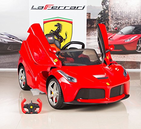 BigToysDirect 12V Ferrari LaFerrari Kids Electric Ride On Car with MP3 and Remote Control - Red