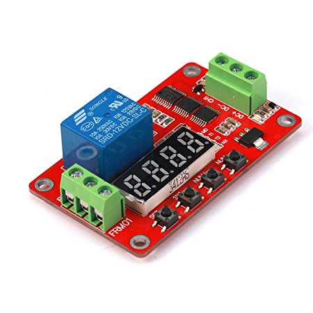 GERI Newer Version 12V Multifunction Relay Cycle Timer Module - Programmable with Customized Settings (Increased to 18 Modes)