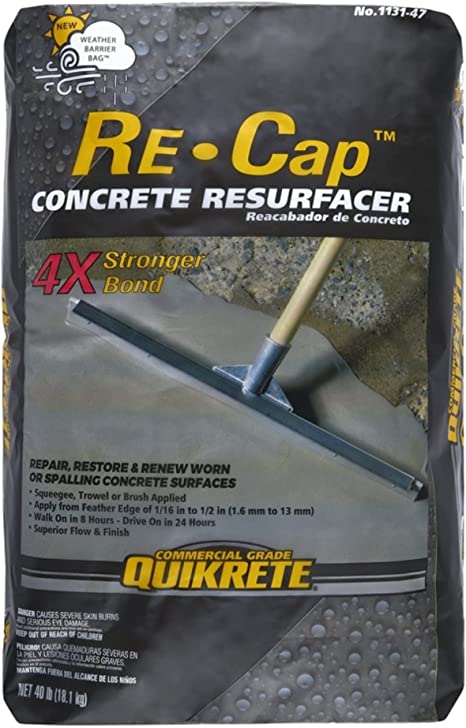 Quikrete Re-Cap Concrete Resurfacer 40 lb.