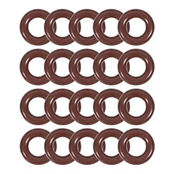 uxcell Fluorine Rubber O-Rings 10mm OD 5mm ID 2.5mm Width, Metric FKM Sealing Gasket, Pack of 20