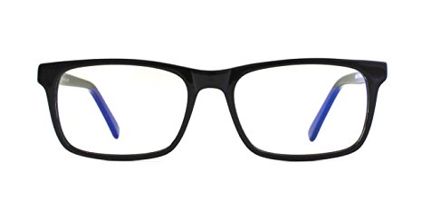 Pixel Eyewear Designer Computer Glasses with Anti-Blue Light Tint UV Protection, Anti-Glare, Full Rim, Acetate Frame Black Color - Buteo Style