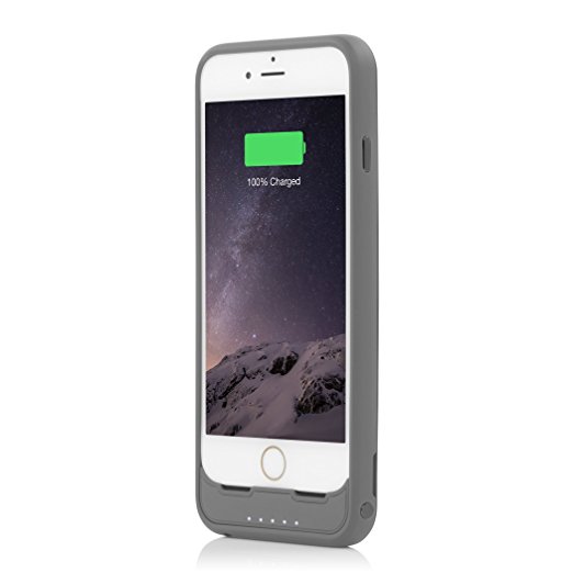 iPhone 6s Battery Case, Incipio offGRID Express Backup Battery Case [3000 mAh] fits Apple iPhone 6, iPhone 6s - Dark Gray