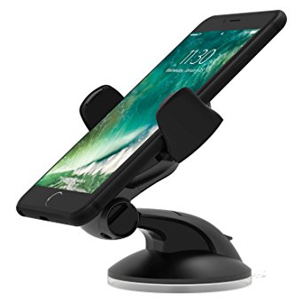 iOttie Easy Flex 3 Car Mount Holder for iPhone 7/6s/6, Galaxy S7/S7 Edge, S6/S6 Edge - Retail Packaging – Black