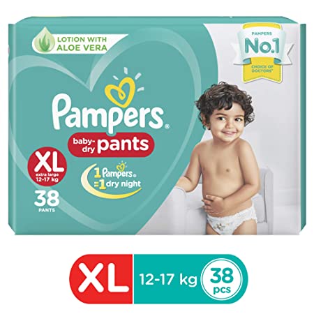 Pampers New Diapers Pants, X-Large (38 Count)