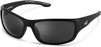 KastKing Ellijay Bifocal Polarized Sunglasses, Bi-Focal x1.5 x2.0 x2.5 Magnifications, Wrap Sport Reader Sunglasses