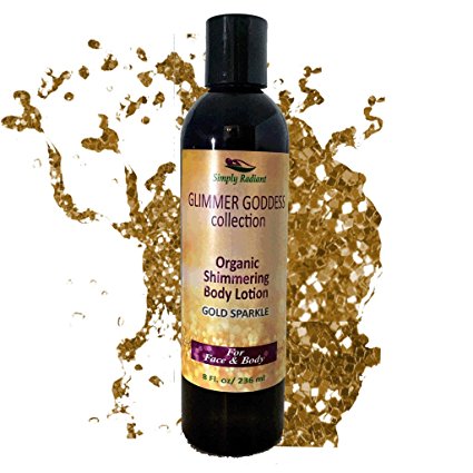 Organic Shimmer Lotion - Gold Lotion with Shimmer | Moisturizing Body Lotion by Glimmer Goddess