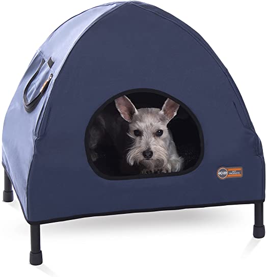 K&H Pet Products Original Pet Cot House - Navy Blue, Small 17 X 22 X 22 Inches