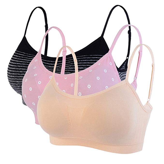 Women's Sport Bra Spaghetti Strap Yoga Camisole Crop Top Comfort Bralette