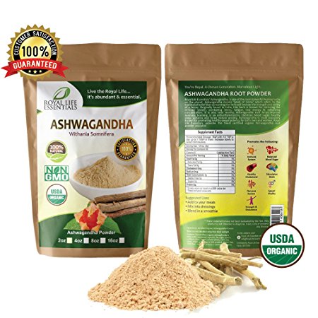 Ashwagandha Root Powder 4oz - Boost Running Endurance Energy Now 100% Raw Organic Herbal Supplement Superfood Sexual Vitality Immune System Smoothies & Shakes Vegan & Vegetarian