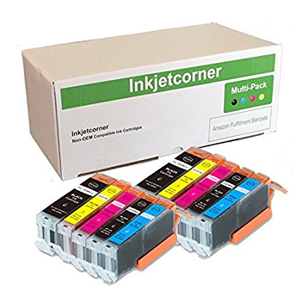 Inkjetcorner 10 Pack Compatible Ink Cartridges with updated chipset Replacement for PGI-270 CLI-271 for Series MG5700 MG6800 (2 Black, 2 Cyan,2 Magenta,2 Yellow,2 Big Black)