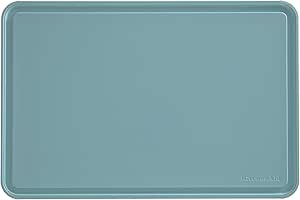 KitchenAid Classic Plastic Cutting Board with Perimeter Trench and Non Slip Edges, Dishwasher Safe, 12 inch x 18 inch, Blue