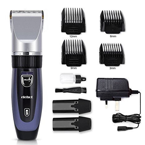 Hair Clippers Hair Trimmer Electric Haircut Kit Ceramic Blade Rechargeable Battery for Men Kids Adults For Elehot (Blue)