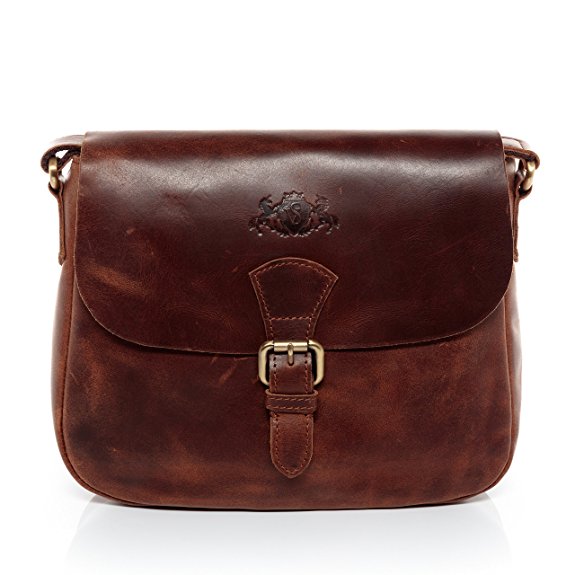 SID & VAIN small shoulder bag - woman handbag YALE | hobo cross-body bag women´s bag leather | PREMIUM-QUALITY