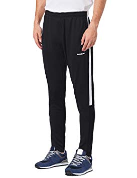 Baleaf Men's Soccer Warm Up Pants Running Training Jogging Zip Leg