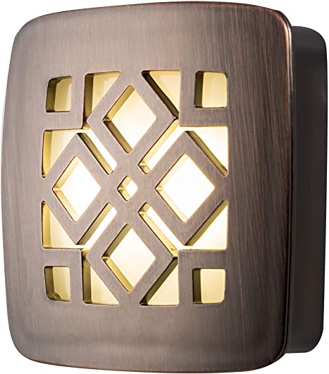 GE Oil Rubbed Bronze Diamond LED Night Light, Plug-in, Dusk to Dawn, UL-Listed, Home Décor, Ideal for Bedroom, Nursery, Bathroom, Kitchen, Hallway, 25436