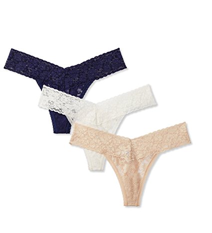 Mae Women's Lace Thong, 3 pack