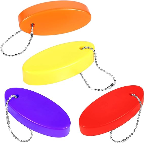 Floating Boating Key Chain Foam Rescue Tube Floating Keychain for Fishing Surfing Sailing Outdoor Sports