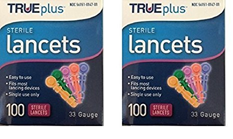 TRUEplus Sterile Lancets 33 Gauge (200-ct)