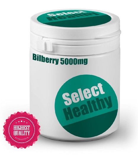 Select Healthy Bilberry 5000mg - 360 tables - UK Sourced