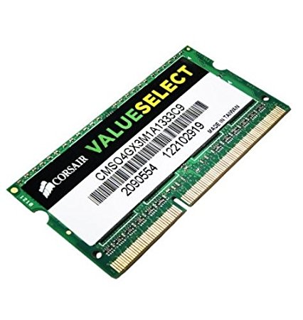 Corsair 4GB (1x4GB) DDR3 1333 MHz (PC3 10666) Laptop Memory