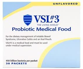VSL#3 Unflavored Powders (450 Billion CFU) - Probiotic Medical Food for The Dietary Management of Ulcerative Colitis (UC)