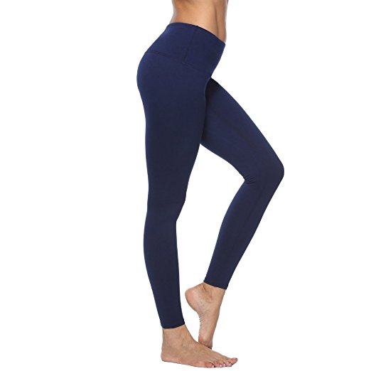 RURING Women's High Waist Yoga Pants Tummy Control Workout Running 4 Way Stretch Yoga Leggings
