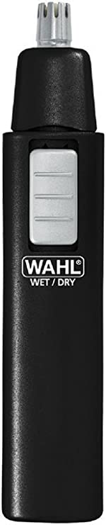 Wahl 5567-500 Ear, Nose and Brow Wet/Dry Battery Trimmer, Black