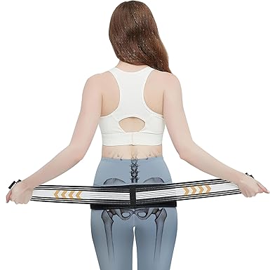 REAQER Sacroiliac SI Hip Belt Anti-Slip Support Brace -Pain Relief for Sciatica, Pelvic, Lower Back, Lumbar and wiast Pain Stabilizing Compression Men and Women