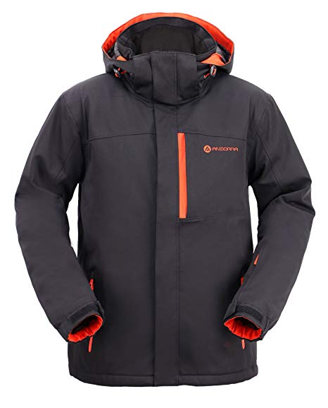 Andorra Men's Performance Insulated Ski Jacket with Zip-Off Hood