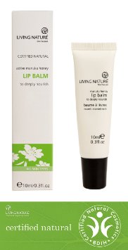 Lip Balm - The Best Natural Gloss Primer - A Soothing Treatment For Chapped and Dry Lips - Manuka Honey Jojoba Oil and Shea Butter a 100 Certified Natural Product with no Harsh Chemicals included