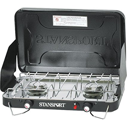 Stansport 2 Burner Stove with Drip Pan