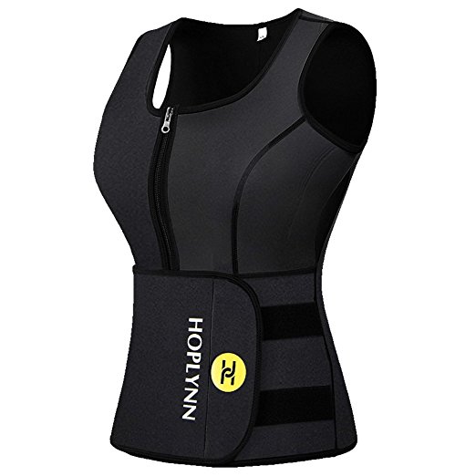 HOPLYNN Sweat Vest for Women, Adjustable Neoprene Sauna Waist Trainer Vest for Weight Loss (see the size chart)