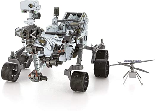 Fascinations Metal Earth Mars Rover Perseverance & Ingenuity Helicopter 3D Metal Model Kit