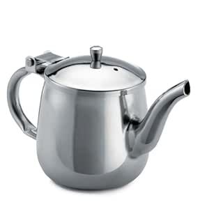 TableCraft Products GN10 Stainless Steel Goose Neck Teapot, 10 oz./296 mL (Pack of 12)