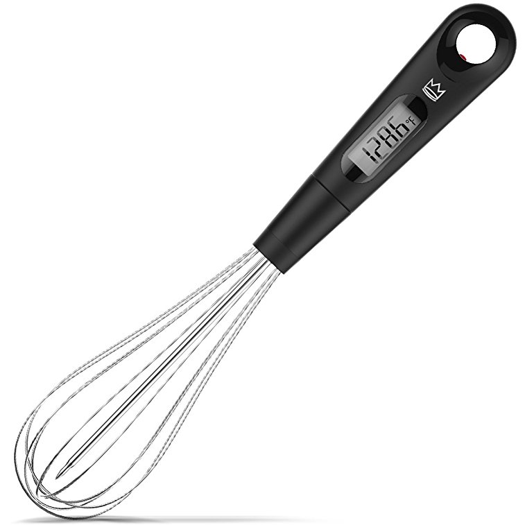 CAPPEC Strike Instant Read Digital Cooking Thermometer with Whisk for Creamer Yogurt and Homemade Soup