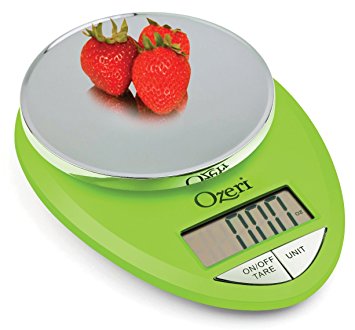 Ozeri ZK12-L Pro Digital Kitchen Food Scale, 1g/12 lb, Lime Green