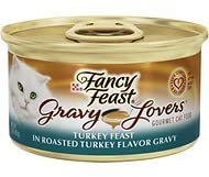 Fancy Feast Gravy Lovers Turkey Feast in Roasted Turkey Flavor Gravy Cat Food, 3 oz, 12 Cans