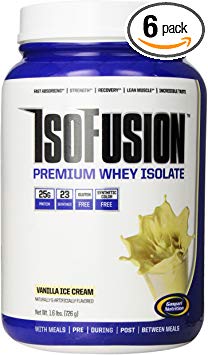 Gaspari Nutrition Isofusion Diet Supplement, Vanilla, 1.6 Pound (Pack of 6)