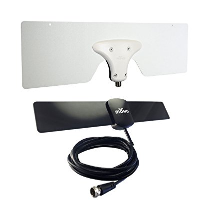 Mohu City TV Antenna Pack for Apartments with Leaf Metro and Basic 25 Indoor HDTV Antennae, 25 Mile Range, Portable, 4K-Ready, Multi-room Cord Cutting Solution