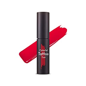 ETUDE HOUSE Colorful Tattoo Tint, RD303 Cherry On Top | Kbeauty | Adorable Color Lipstick with a Long-Lasting Effect for a Perfect Hydrating Lip Makeup