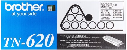 Brother TN-620 Toner Cartridge - Retail Packaging