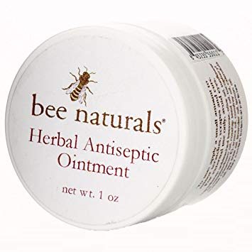 Bee Naturals, Herbal Antiseptic Ointment - Beeswax and Olive Oil Based Ointment - No Antibiotics - For Minor Cuts, Scrapes and Scratches.
