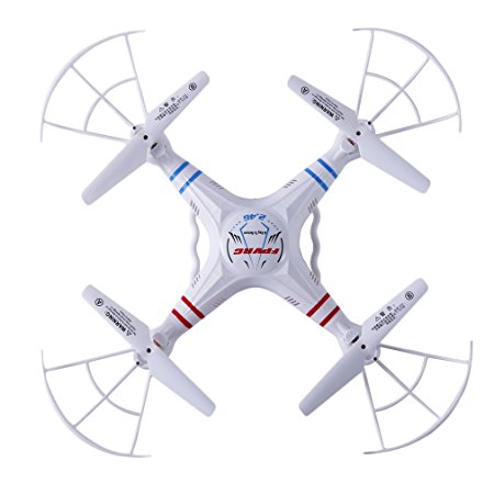 YKS X5C-1 Explorers 2.4Ghz 4CH 4-Axis Gyro RC Quadcopter Drone with HD Camera（White）