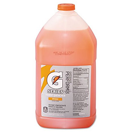 Gatorade Liquid Concentrate, Orange, 1 Gallon Jug - four bottles.