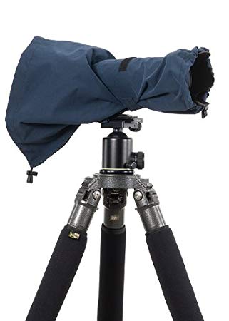 LensCoat RainCoat RS for Camera and Lens, Medium Rain cover sleeve protection  (Navy) LCRSMNA