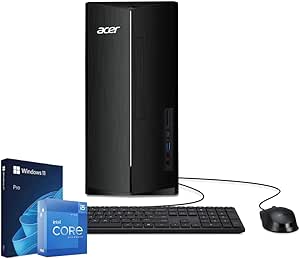 acer Aspire Business Desktop | 13th Gen Intel Core i5-13400 Processor | Windows 11 Pro | 2*HDMI | 32GB RAM, 1TB SSD | USB A&C | WiFi6 Bluetooth5.1 | SD Card Reader | Keyboard Mouse, Black