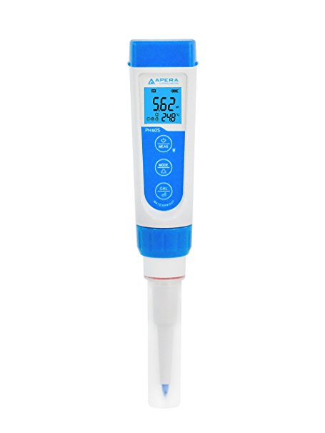 Apera Instruments PH60S Premium Food pH Pocket Tester, Swiss Spear Sensor (Replaceable), ±0.01 pH Accuracy, -2.00-16.00 pH Range