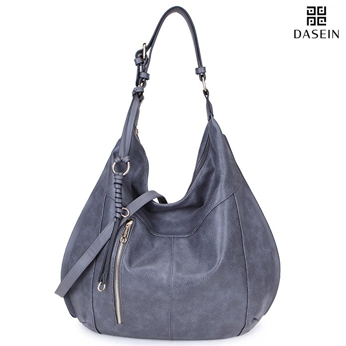 Dasein Womens Large Soft Hobo Bag Fashion Shoulder Bag Deisgner Purse